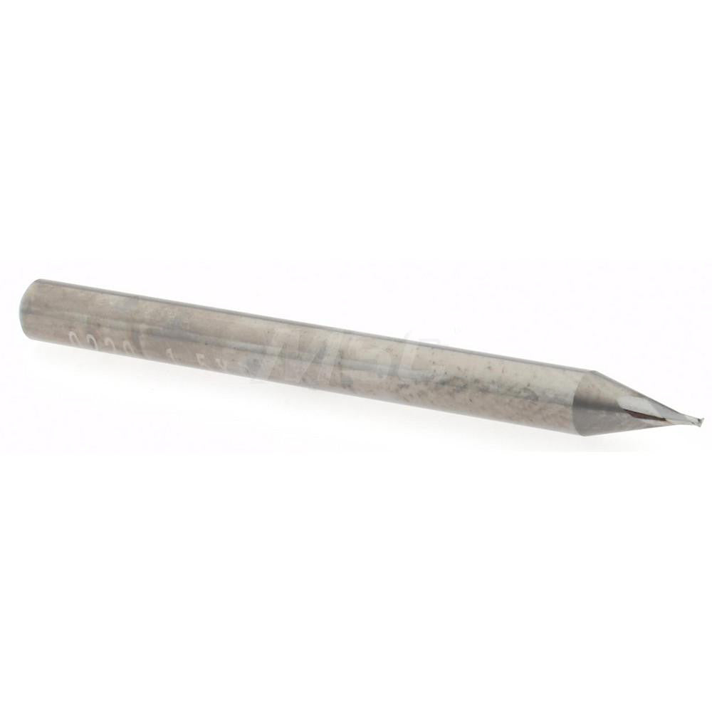 Accupro 14797093 Square End Mill 0.022'' Dia, 0.035'' LOC, 1/8'' Shank Dia, 1-1/2'' OAL, 2 Flutes, Solid Carbide