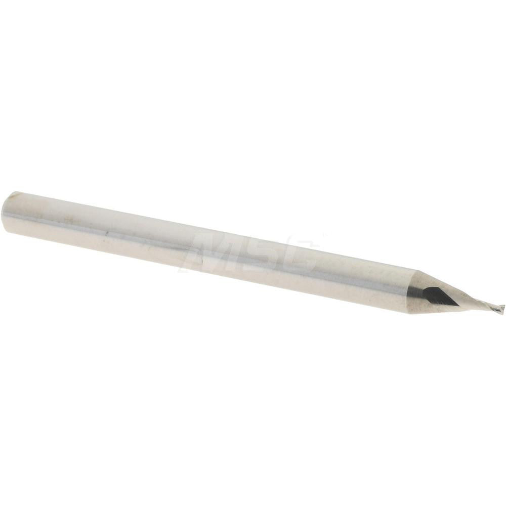 Accupro 12464392 Square End Mill 0.03" Dia, 0.045" LOC, 2 Flutes, Solid Carbide