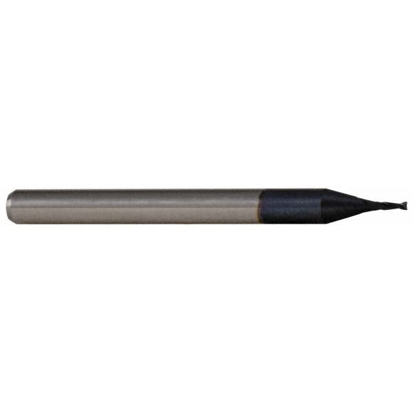 Accupro 14797025 Square End Mill 0.085" Dia, 0.128" LOC, 2 Flutes, Solid Carbide