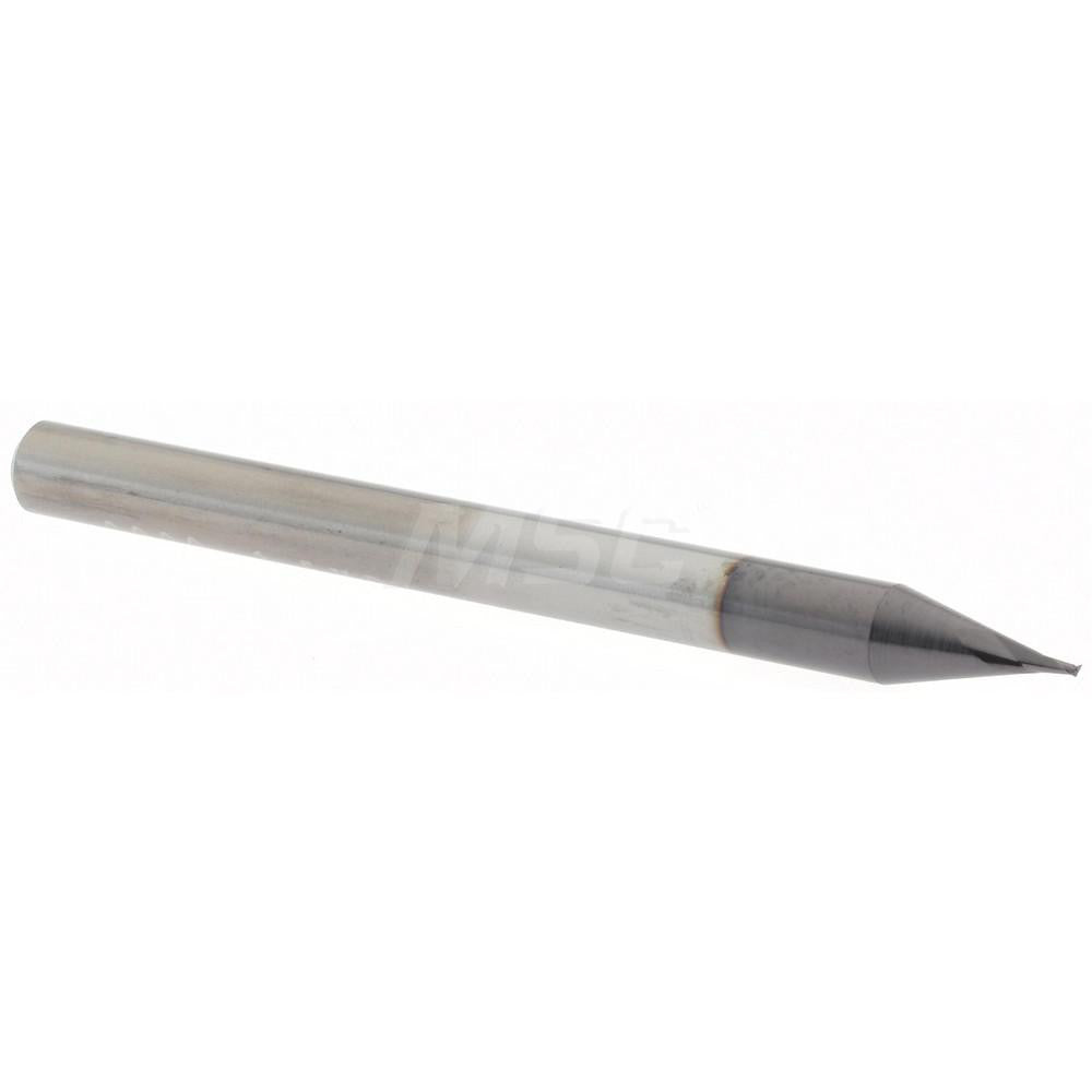 Accupro 14796996 Square End Mill 0.02" Dia, 1/32" LOC, 2 Flutes, Solid Carbide