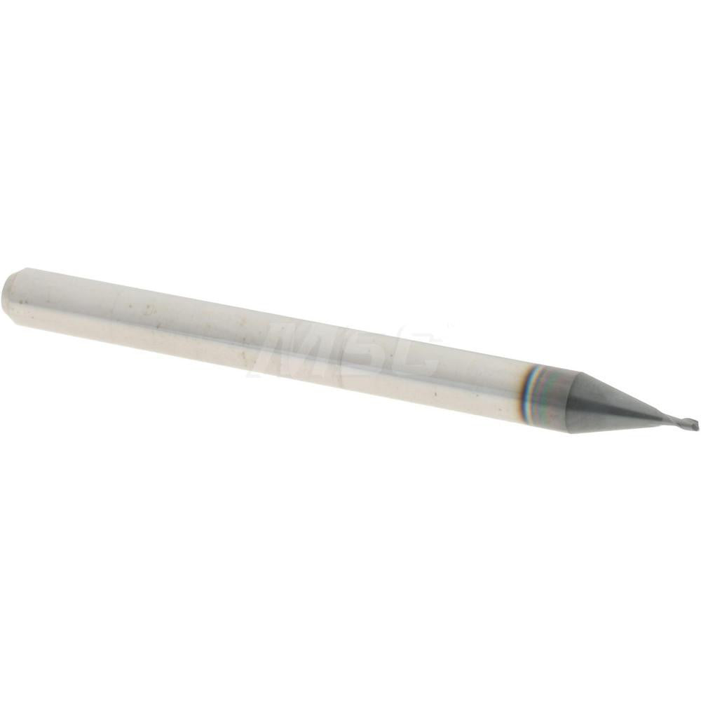 Accupro 12464381 Square End Mill 0.026" Dia, 0.041" LOC, 2 Flutes, Solid Carbide