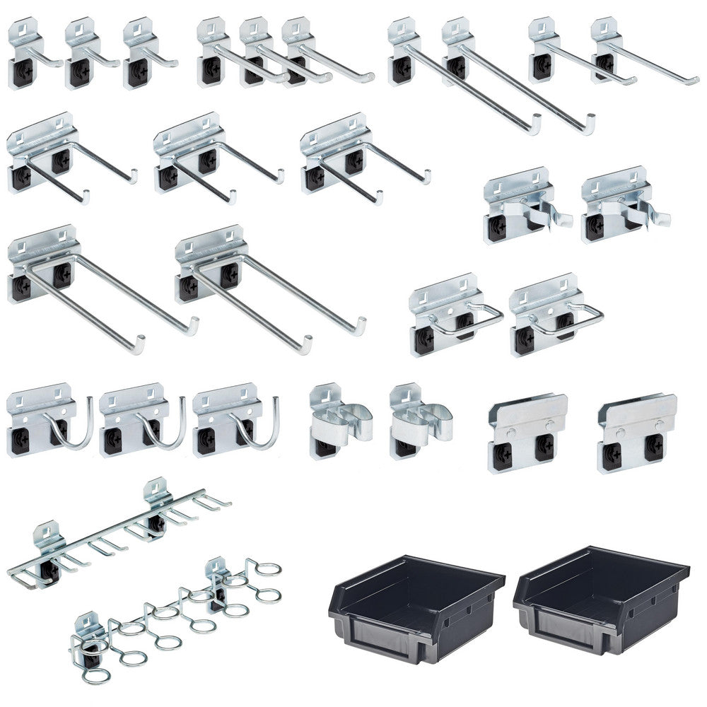 Triton Products LH3-KIT 30 Piece Pegboard Hook Set, Zinc Alloy & Steel