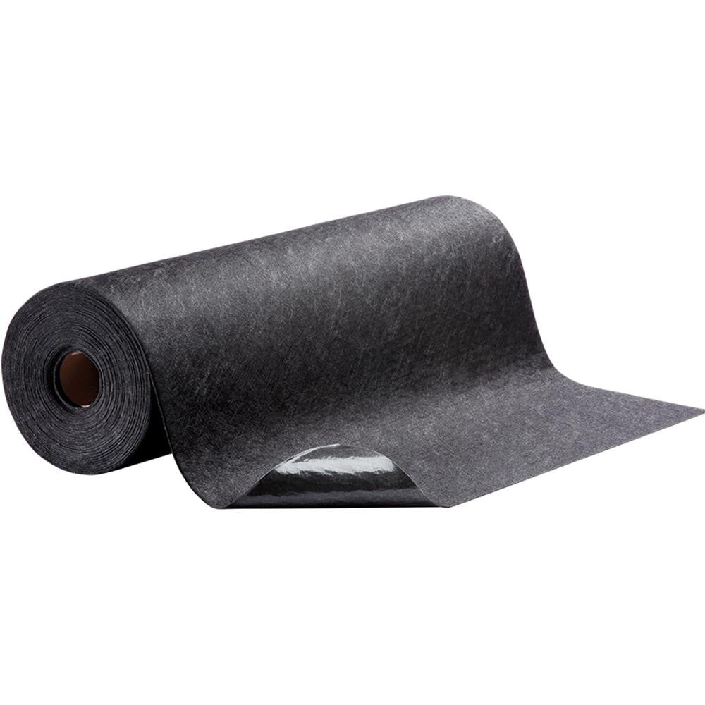 New Pig MAT3223 Pads, Rolls & Mats Product Type Roll  Application Universal  Overall Length (Feet) 100.00  Material Polypropylene Proprietary Adhesive Material  Fluids Absorbed Oil Coolants Solvents Water Universal  Absorbency Weight Medium