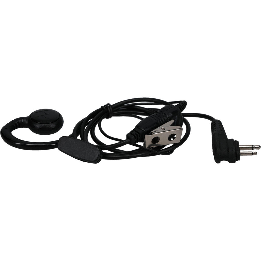 Motorola Solutions HKLN4604 Lightweight Swivel, In-Line & Push to Talk Microphone Earpiece with Microphone