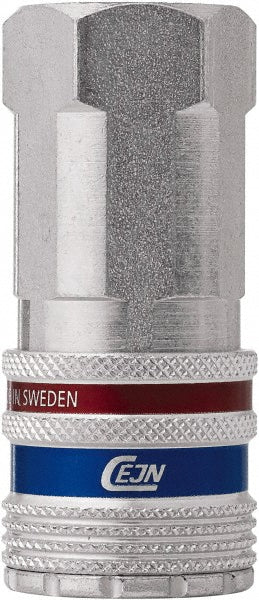 CEJN 10 410 2405 Pneumatic Hose Coupling 1/2" Thread, 3/8" Body Dia, High Flow Interchange