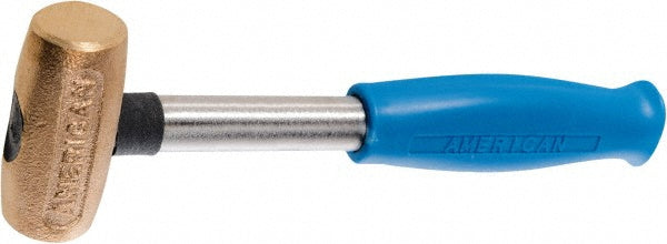 American Hammer AM15BRCG Non-Marring Hammer 1-1/4" Face Dia, Brass Head