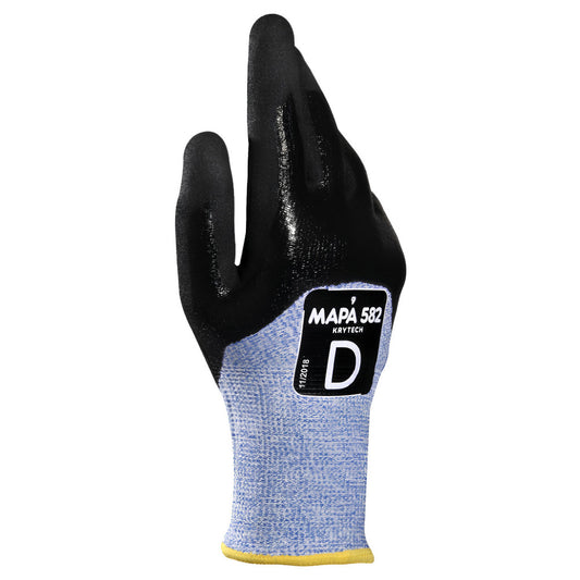 MAPA Professional 34582011 Cut, Puncture & Abrasive-Resistant Gloves Size 2X-Large, ANSI Cut A4, ANSI Puncture 2, Nitrile, Dyneema