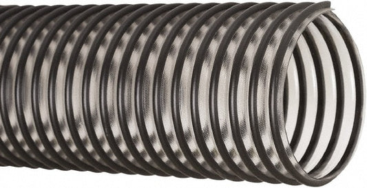 Flexaust 3504015000 Vacuum Duct Hose Polyvinylchloride, 1-1/2" ID, 29 Hg Vac Rating, 35 psi