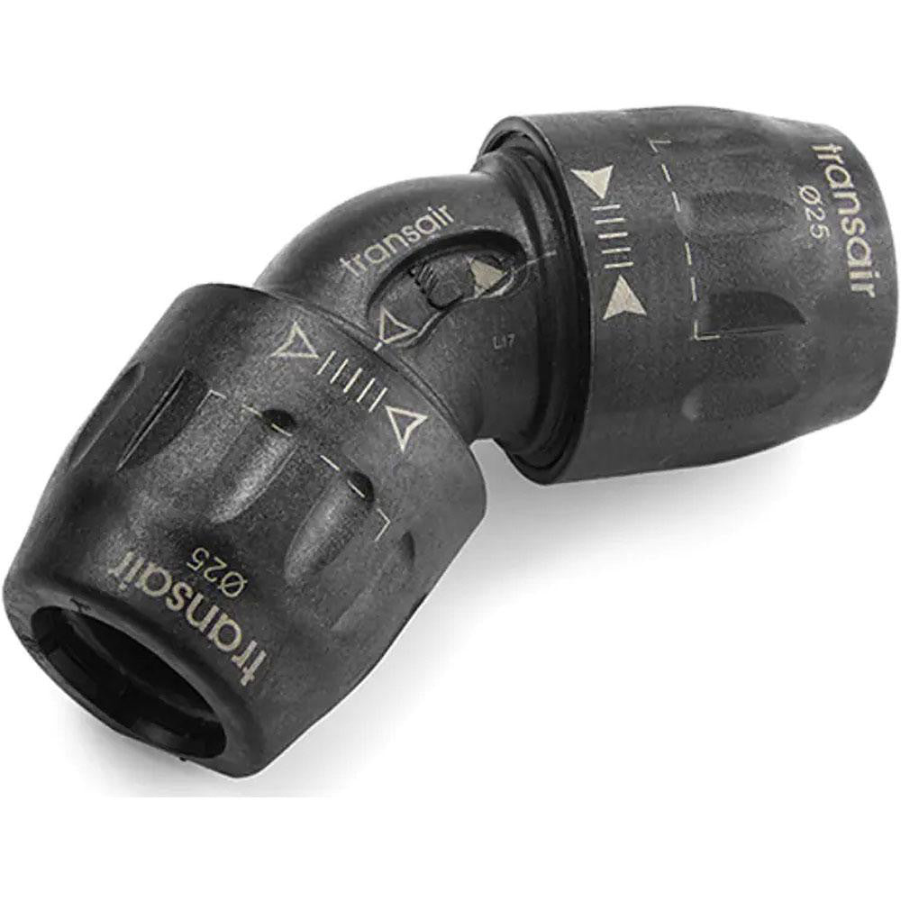 Transair 6612 25 00 Air Hose 45 degrees Union Elbow Plastic