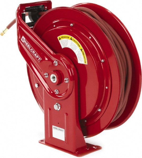 Reelcraft HD76100 OLP Hose Reel with Hose 3/8" ID Hose x 100', Spring Retractable