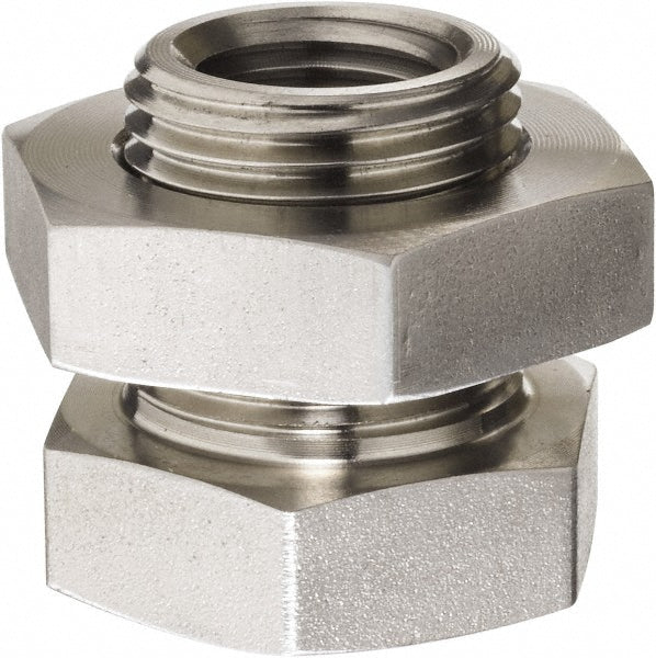 OMEGA ONE INC. 207ACBH-4 Pipe Anchor Coupling with Locknut 1/4", 316 Stainless Steel