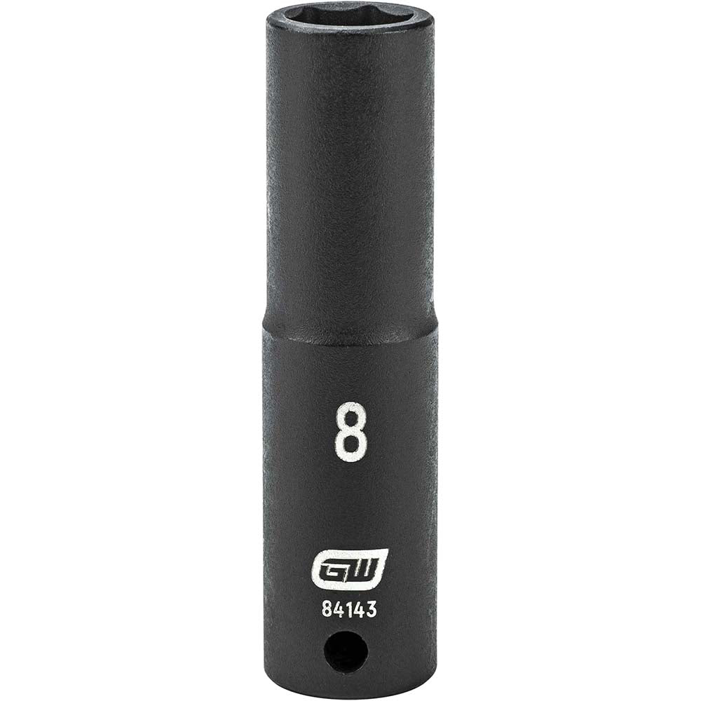 GEARWRENCH 84143 Impact Socket 1/4" Drive, 8mm Socket, Hex Drive