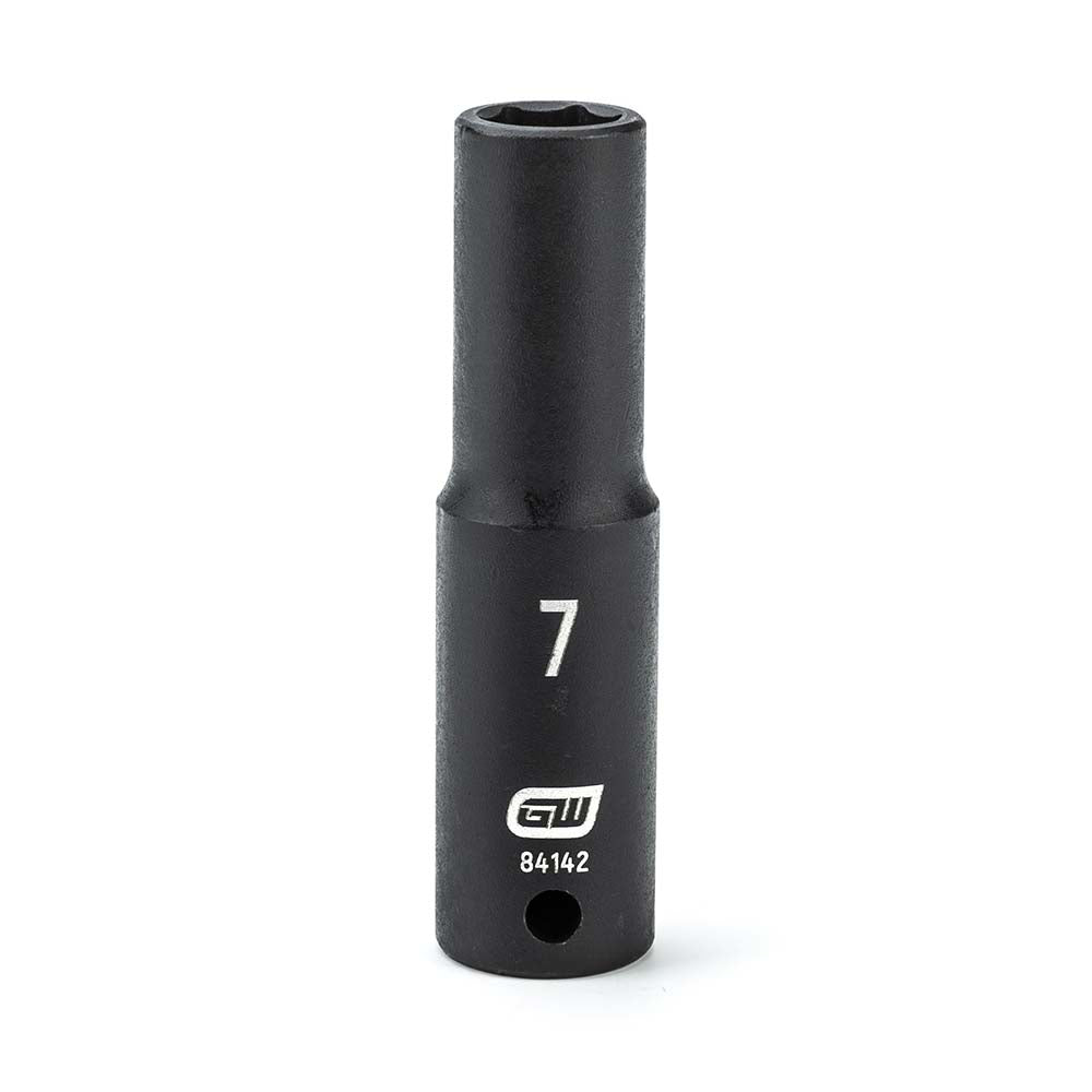 GEARWRENCH 84142 Impact Socket 1/4" Drive, 7mm Socket, Hex Drive