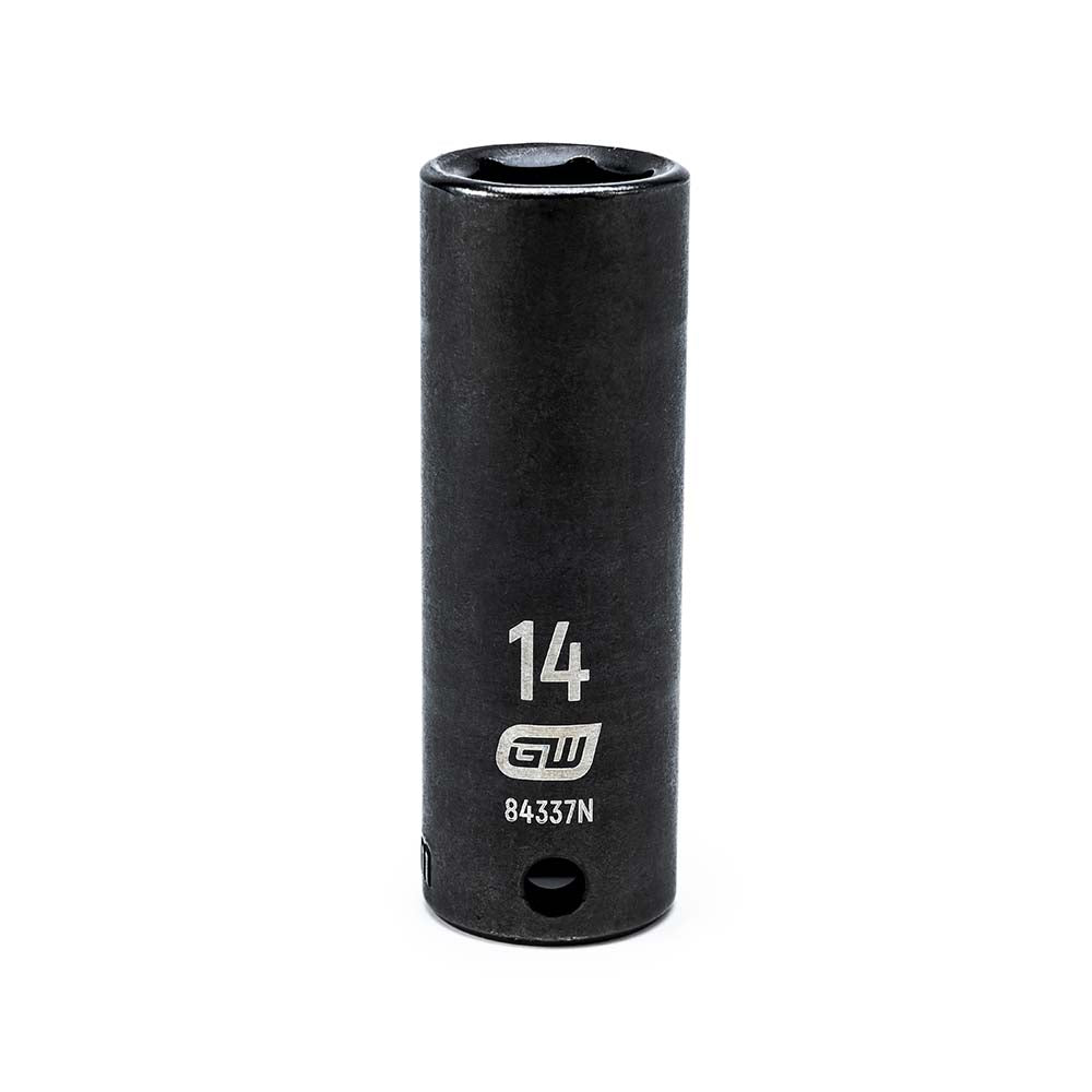 GEARWRENCH 84337N Impact Socket 3/8" Drive, 14mm Socket, Hex Drive
