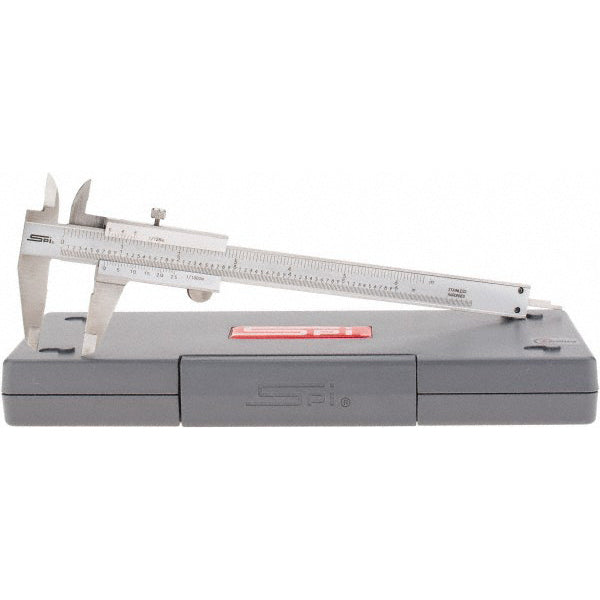 SPI 17-718-8 Vernier Caliper 0 to 6", 0.001" Accuracy, 0.001" Graduation, Stainless Steel