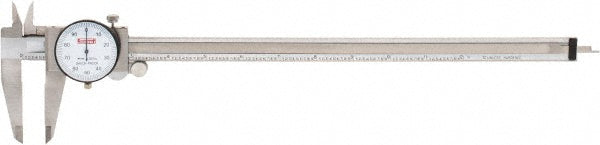SPI CMS160725020 Dial Caliper 12'' Range, 0.001'' Graduation, 0.1'' per Revolution
