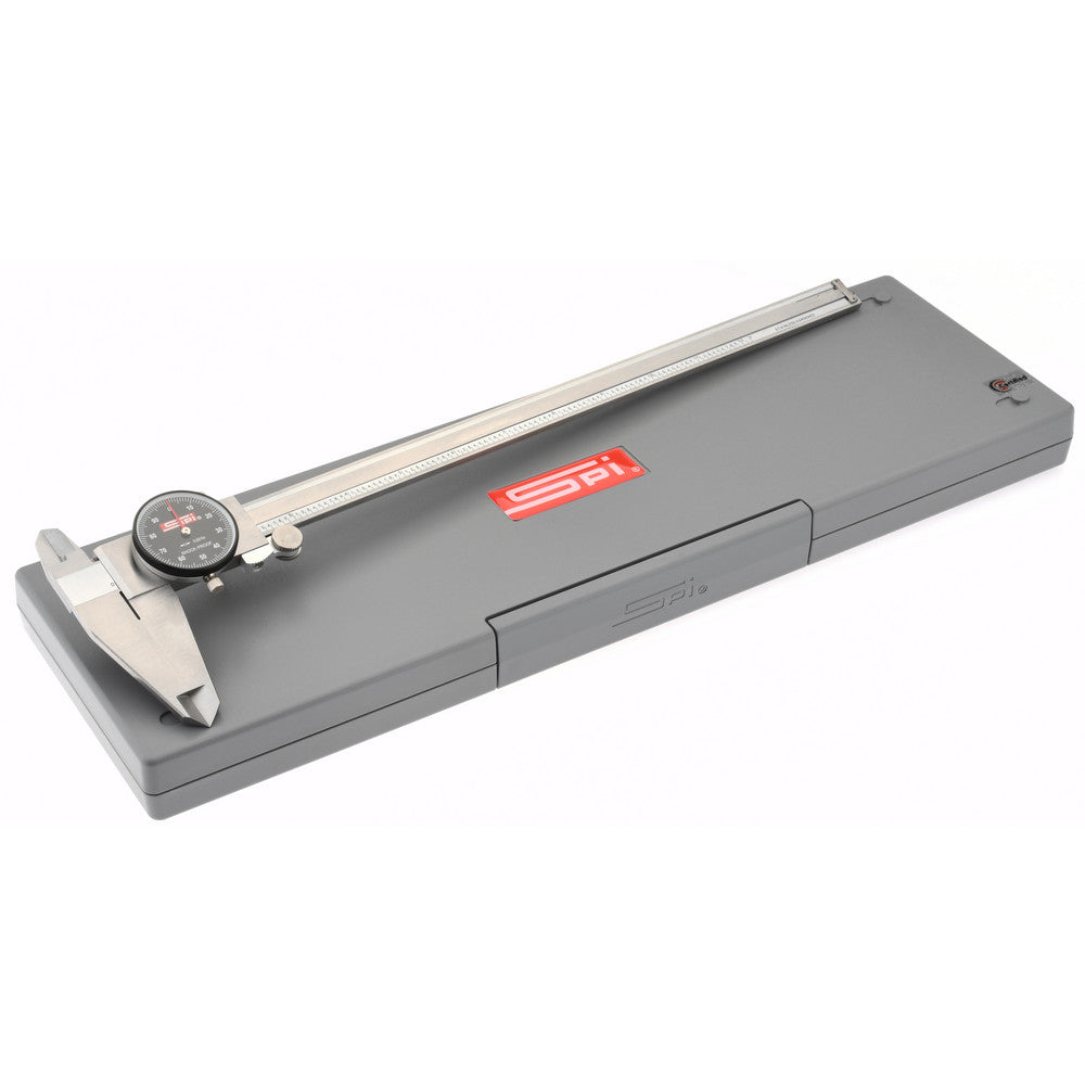 SPI CMS160725016 Dial Caliper 12'' Range, 0.001'' Graduation, 0.1'' per Revolution