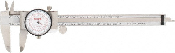 SPI CMS180612003 Dial Caliper 6'' Range, 0.001'' Graduation, 0.001'' per Revolution