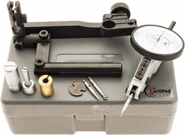 SPI CMS160726106 Test Indicator Kit 10 Pc, 0.06 to 0.06" Measuring Range, 1-1/2" Dial Dia, 0-15-0 Dial Reading