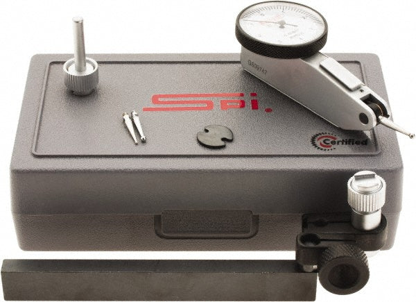 SPI CMS160726139 Test Indicator Kit 8 Pc, 0.06 to 0.008" Measuring Range, 1-1/4" Dial Dia, 0-5-0 Dial Reading