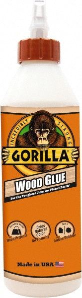 Gorilla Glue 6205001 Wood Glue 18 oz Bottle, Natural