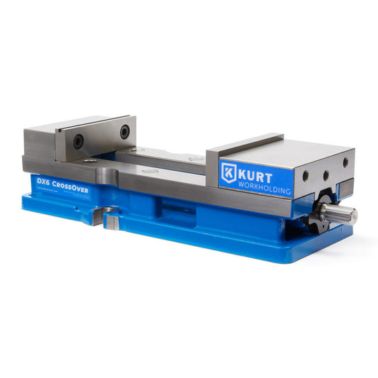 Kurt DX6 Machine Vise Single-Station, 6.00" Jaw Width, 9" Jaw Opening, Stationary Base, Precision