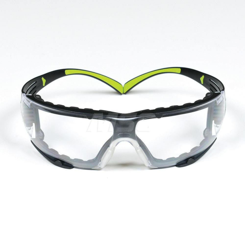 3M 7100112131 Safety Glass SecureFit, Clear Lenses, Anti-Fog & Anti-Scratch, ANSI Z87.1-2015
