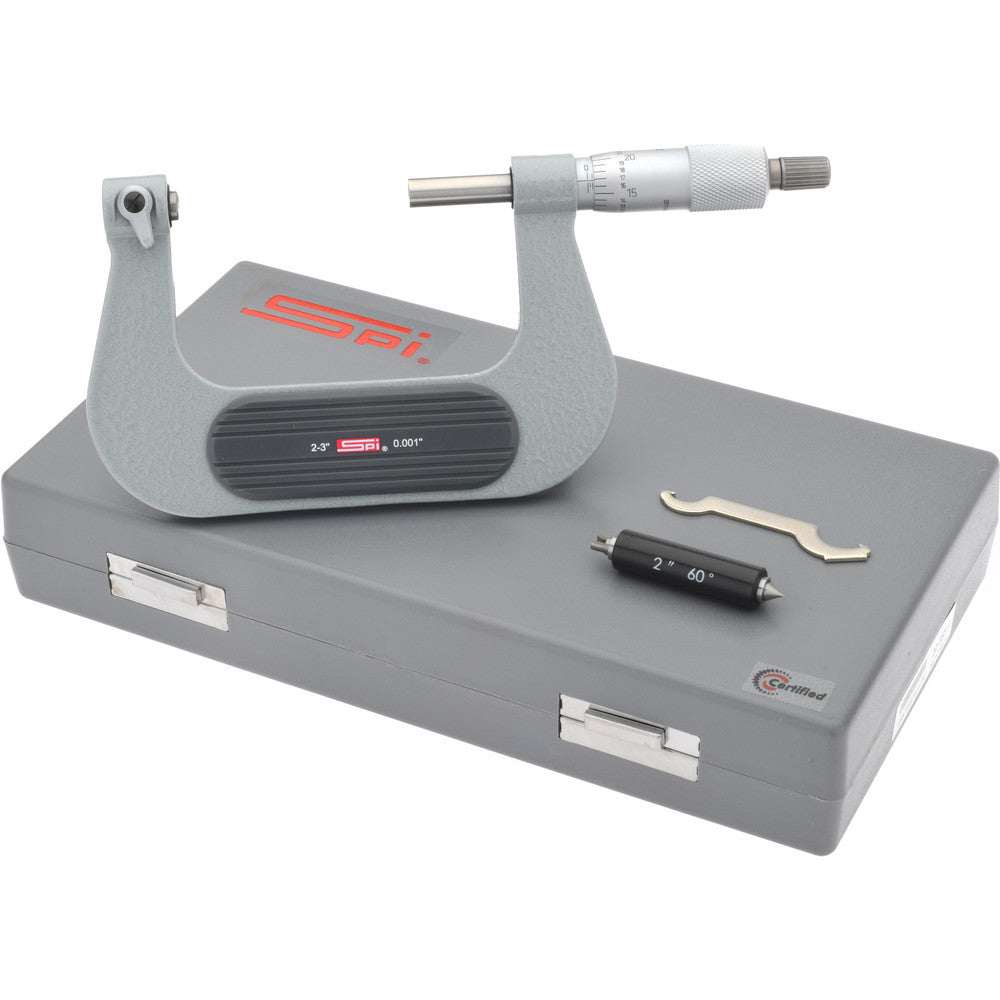 SPI CMS160726111 2 to 3" Range, Mechanical Screw Thread Micrometer