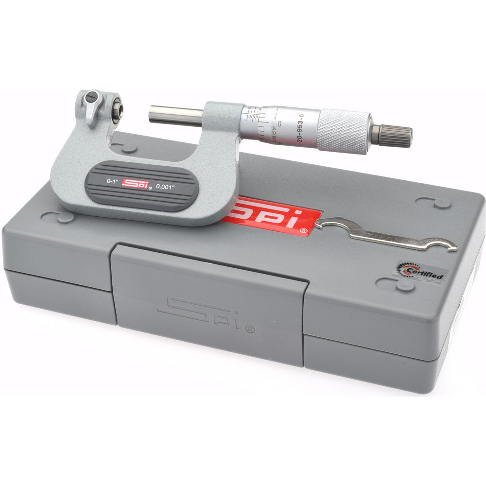 SPI CMS160726138 0 to 1" Range, Mechanical Screw Thread Micrometer, Anvils Not Included