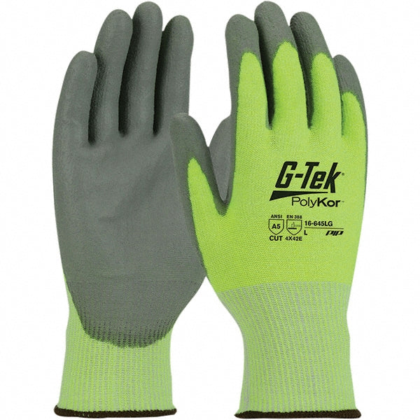 PIP 16-645LG/XL Cut, Puncture & Abrasion-Resistant Gloves G-Tek® 16-645LG, Size X-Large, ANSI Cut A5, ANSI Puncture 2, Polyurethane, PolyKor