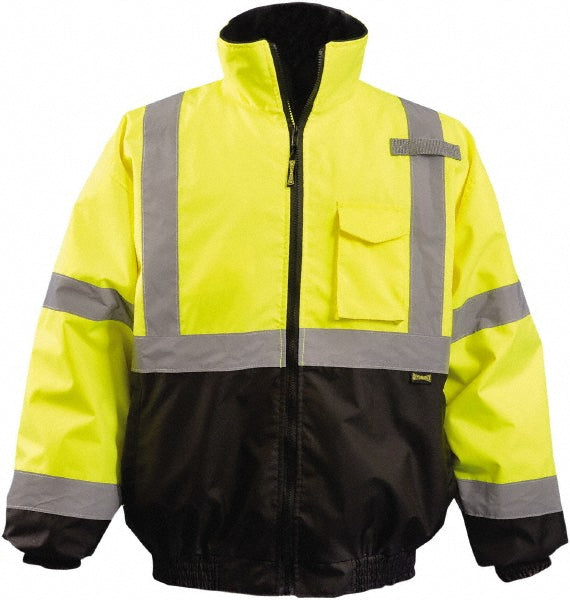 OccuNomix LUX-350-JB-BYM High Visibility Size Medium, Polyester, Zipper Closure