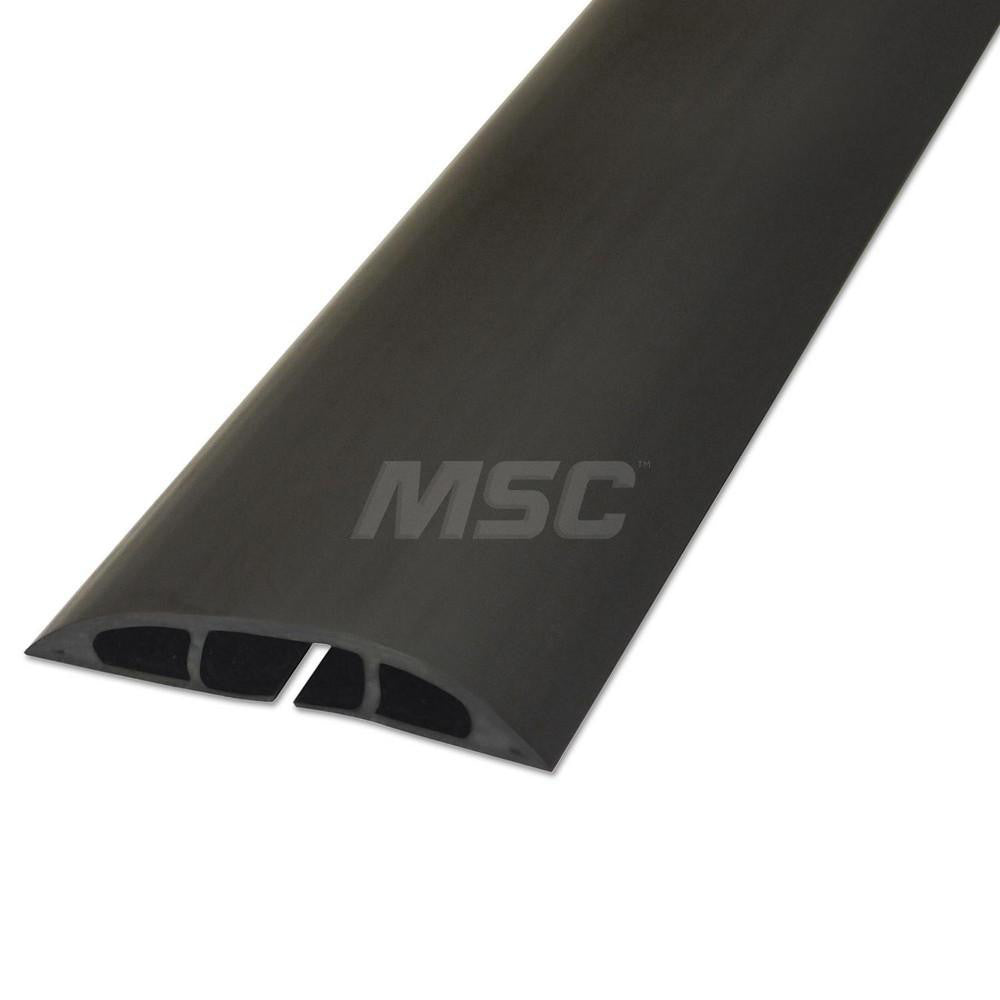 D-Line CC-1 Floor Cable Cover Polyvinylchloride, 1 Channel, 21/64" Max Cable Dia, 2,000 lb Load Capacity