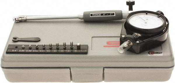 SPI CMS160712151 Dial Bore Gage 0.4 to 0.7" Dia, 4" Probe Depth
