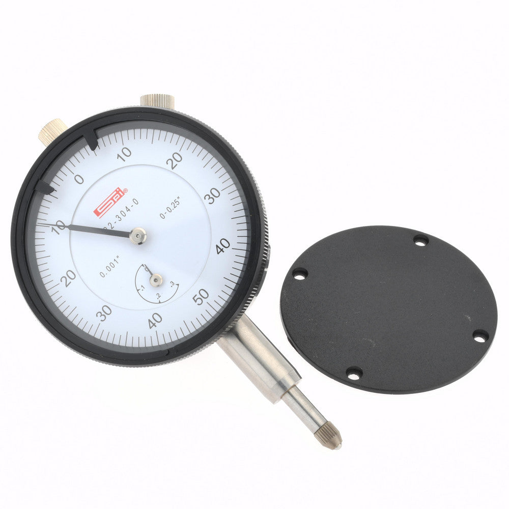 SPI CMS160725107 1/4" Range, 0-50-0 Dial Reading, 0.001" Graduation Dial Drop Indicator