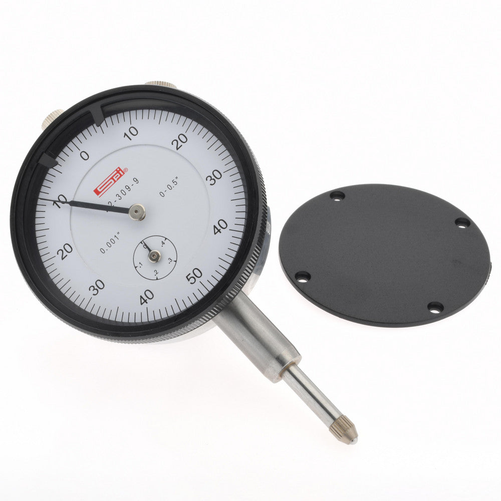 SPI CMS160725106 1/2" Range, 0-50-0 Dial Reading, 0.001" Graduation Dial Drop Indicator