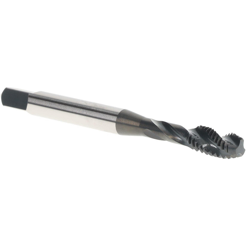 Accupro T1634383 Spiral Flute Tap #12-28, 3 Flutes, Bottoming, 2/2B/3B Class of Fit, Vanadium High Speed Steel, Oxide Coated