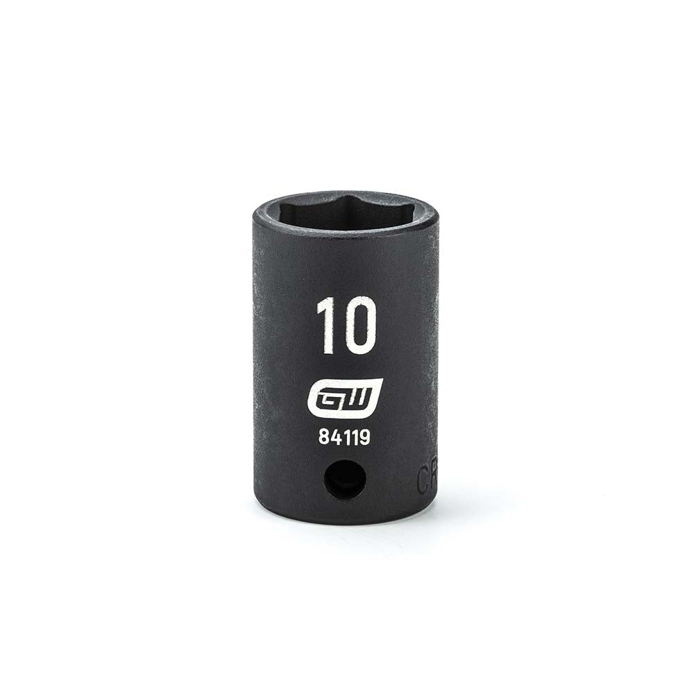 GEARWRENCH 84119 Impact Socket 1/4" Drive, 10mm Socket, Hex Drive