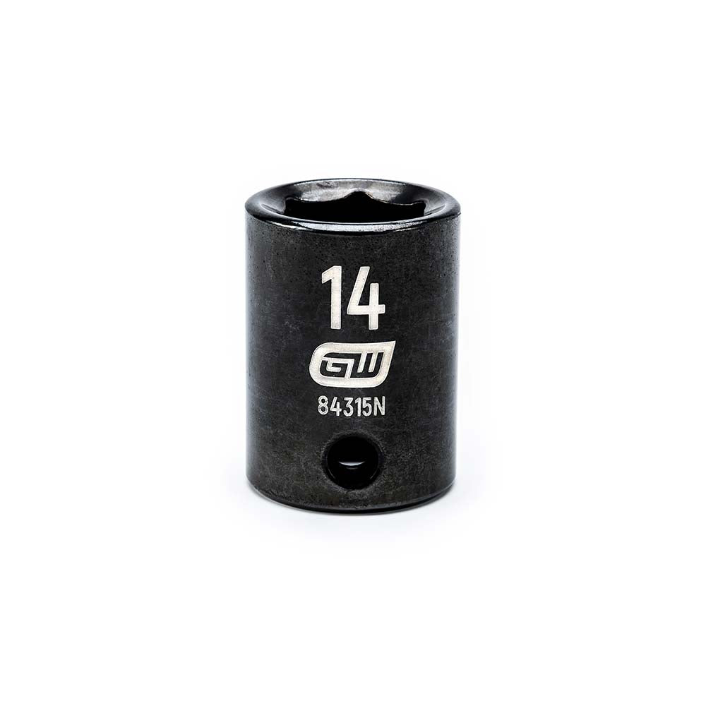 GEARWRENCH 84315N Impact Socket 3/8" Drive, 14mm Socket, Hex Drive