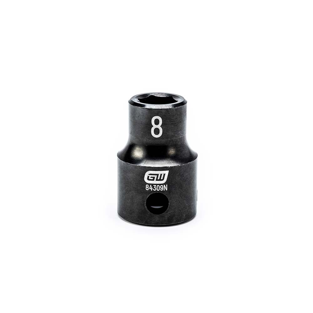 GEARWRENCH 84309N Impact Socket 3/8" Drive, 8mm Socket, Hex Drive