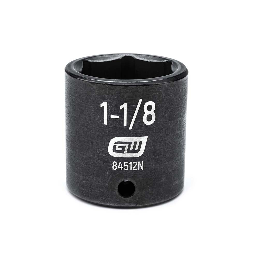 GEARWRENCH 84512N Impact Socket 1/2" Drive, 1-1/8" Socket, Hex Drive