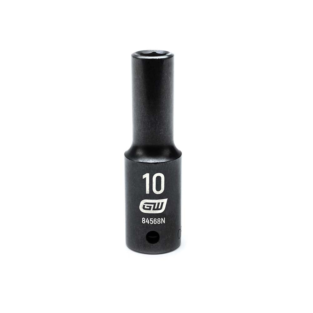 GEARWRENCH 84568N Impact Socket 1/2" Drive, 10mm Socket, Hex Drive