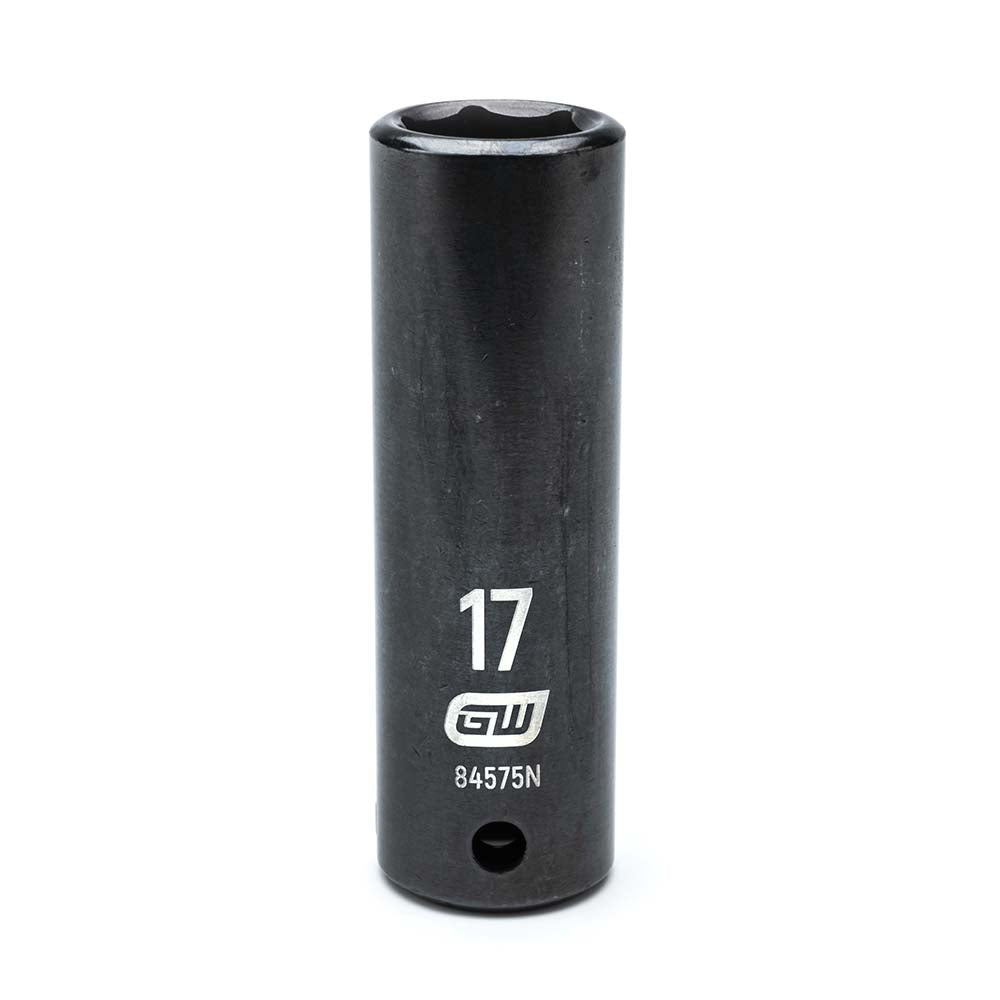 GEARWRENCH 84575N Impact Socket 1/2" Drive, 17mm Socket, Hex Drive