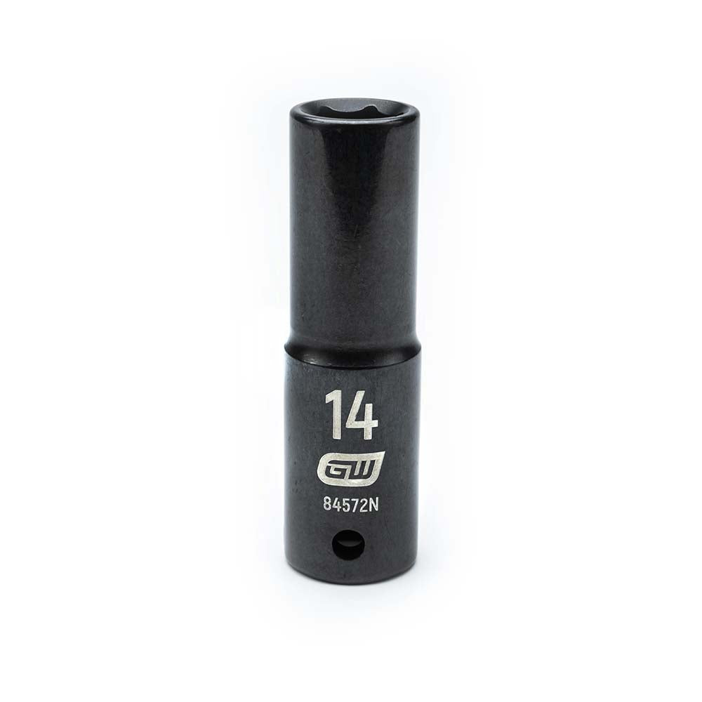 GEARWRENCH 84572N Impact Socket 1/2" Drive, 14mm Socket, Hex Drive