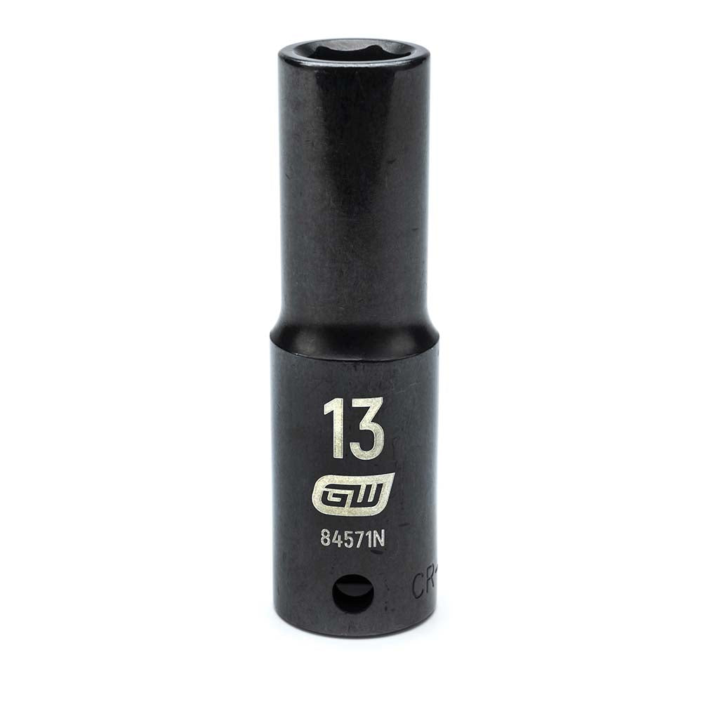 GEARWRENCH 84571N Impact Socket 1/2" Drive, 13mm Socket, Hex Drive