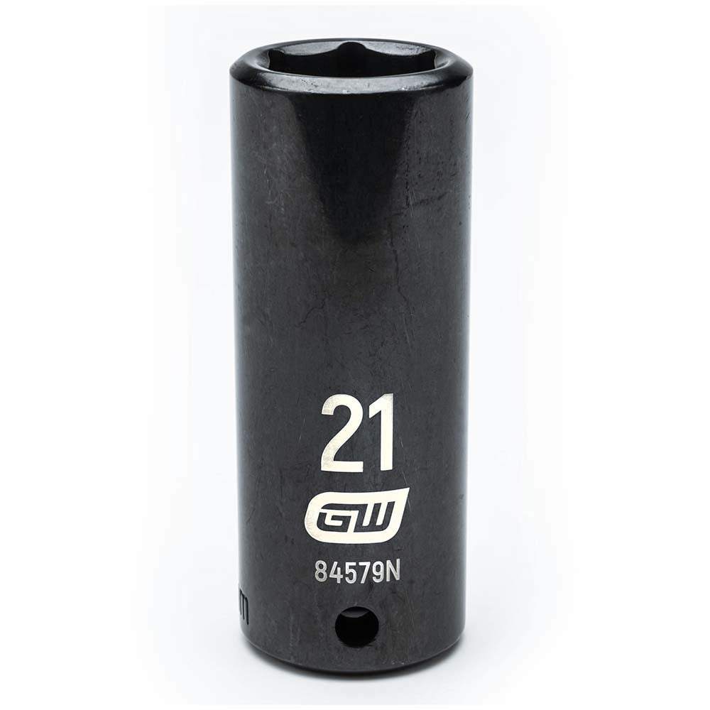 GEARWRENCH 84579N Impact Socket 1/2" Drive, 21mm Socket, Hex Drive