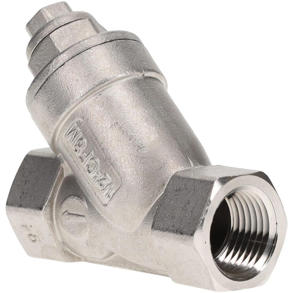 Value Collection YSS-50 1/2" Pipe, Female NPT Ends, 316 Stainless Steel Y-Strainer