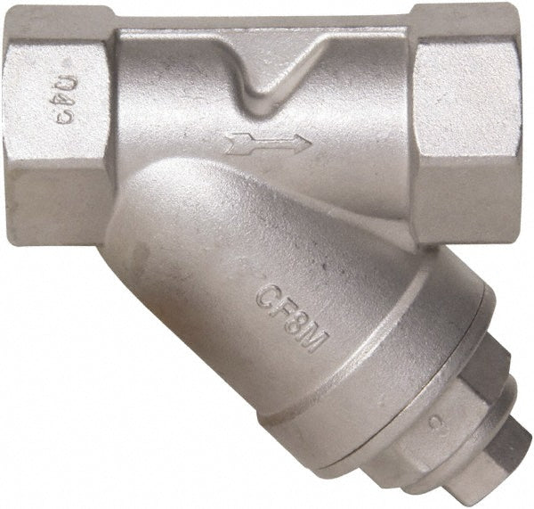 Value Collection YSS-38 3/8" Pipe, Female NPT Ends, 316 Stainless Steel Y-Strainer