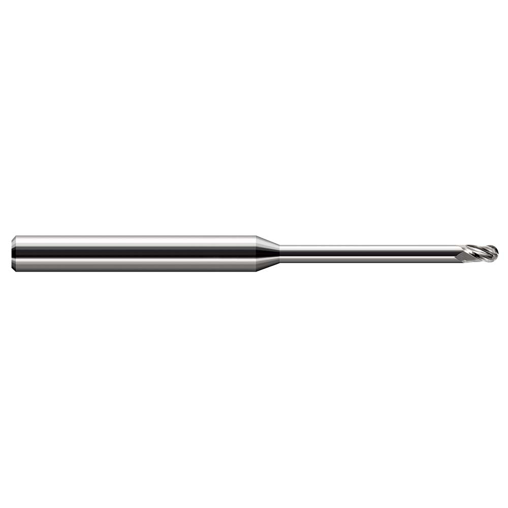 Harvey Tool 35662 Ball End Mill 0.0620" Dia, 0.0930" LOC, 3 Flute, Solid Carbide