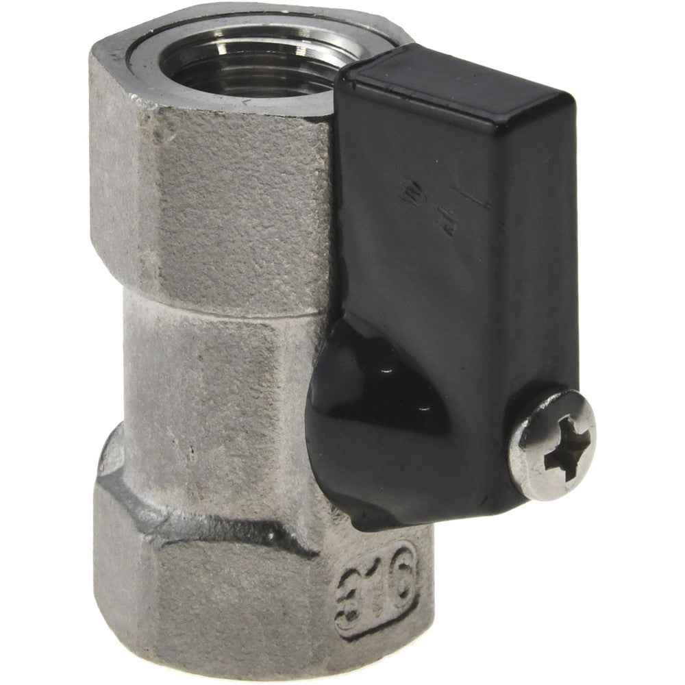 Value Collection 6Q01H08 Miniature Manual Ball Valve 1/4" Pipe, Full Port