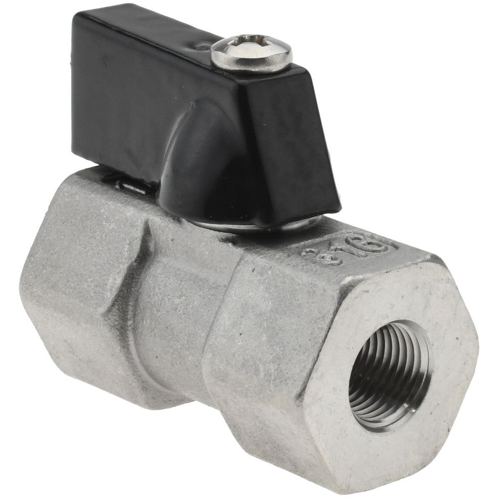 Value Collection 6Q01H06 Miniature Manual Ball Valve 1/8" Pipe, Full Port